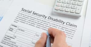 Filling up social security disability claim from.